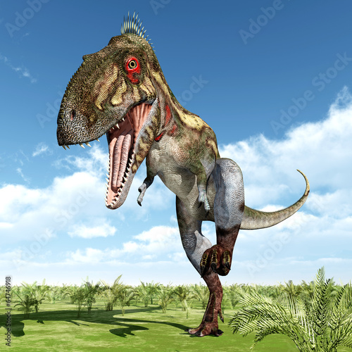 Obraz w ramie Dinosaur Nanotyrannus