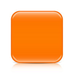 Wall Mural - Orange blank icon template with copy space