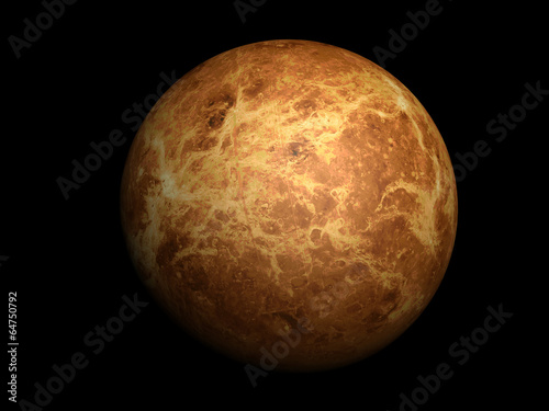 Fotografía 3D-rendering of planet Venus, high resolution
