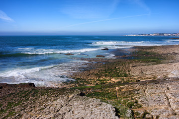 Canvas Print - Atlantic Ocean Shore in Estoril