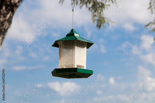 Low Angle View Of A Bird Feeder Tobermory Ontario Canada Buy