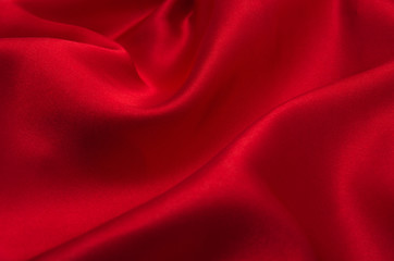 Poster - red satin or silk fabric