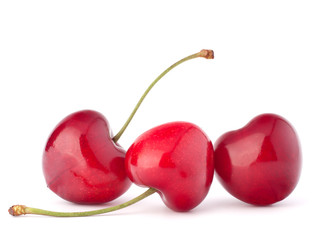 Wall Mural - Heart shaped cherry berries