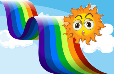 Sticker - A rainbow beside the sun