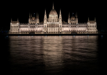 Sticker - Hungarian Parliament Building at night