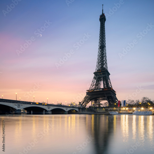 Naklejka - mata magnetyczna na lodówkę Tour Eiffel Paris France