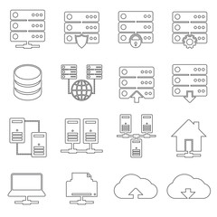 Hosting Network Icons