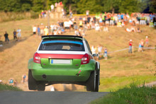 Rally car jump