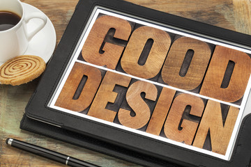 Wall Mural - good design in wood type