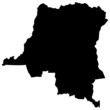 High detailed vector map - Democratic Republic of the Congo.