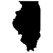 High Detailed Vector Map - Illinois.