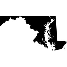 High Detailed Vector Map - Maryland.