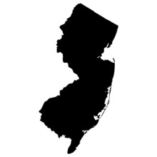 High Detailed Vector Map - New Jersey.