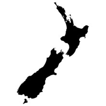High Detailed Vector Map - New Zealand.