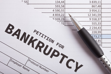 Wall Mural - Bankruptcy documents