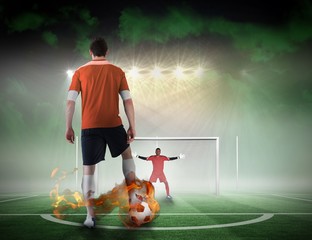 Sticker - Football player about to take a penalty