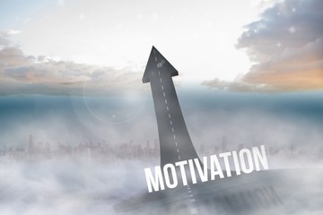 Poster - Motivation against road turning into arrow