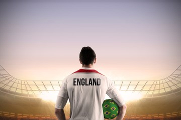 Aufkleber - England football player holding ball