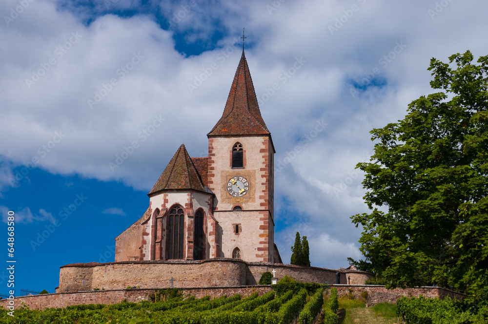 Hunawihr, Alsace, France - obrazy, fototapety, plakaty 