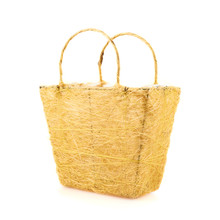 Yellow Basket Isolated