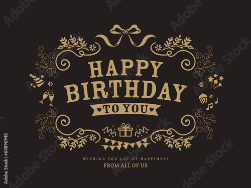 Photo Birthday card design template