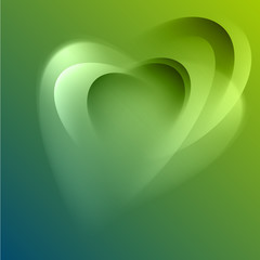 Poster - Green abstract background