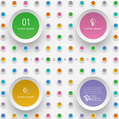 Wall Mural - Infographics Vector Background Grid Layout