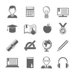 E-learning icon set