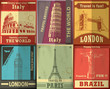Vintage Travel set poster design