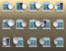 Satellite Dish Window