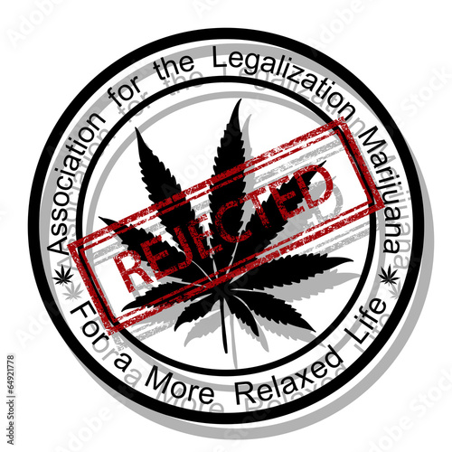 Fototapeta na szkło Reject marijuana