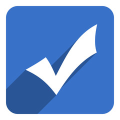 Fototapete - check flat icon