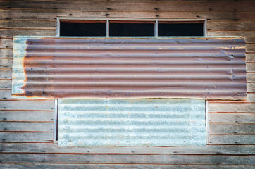 Wall Mural - Old wood window