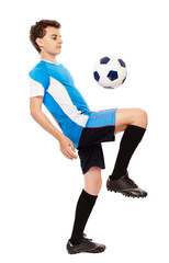 Teen soccer player