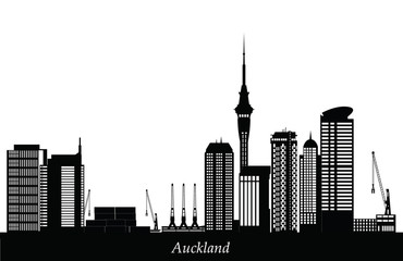 Canvas Print - auckland city skyline