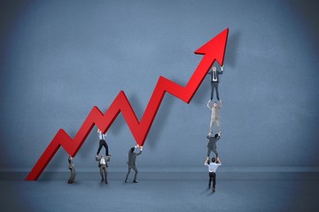 Poster - Composite image of business teamwork