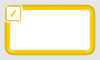 Poster - vector frame for text insertion with check box