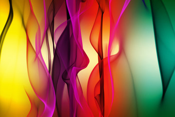 Poster - Fantastic colorful wave background design illustration