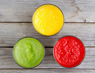 Wall Mural - Fresh smoothies in the glass