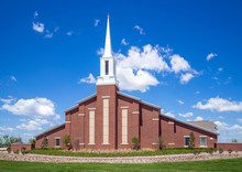 Mormon Church Against Blue Sky