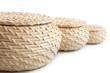 three baskets on a white background. isolated