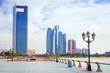 Cityscape of Abu Dhabi, the capital of United Arab Emirates