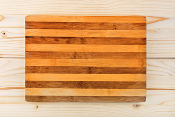 Wall Mural - Worn butcher block cutting and chopping board as background