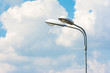 Street Light On Blue Sky With White Clouds
