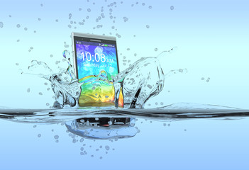 Poster - waterproof smartphone