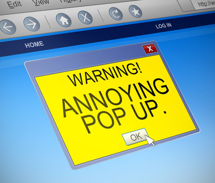 Pop up concept.