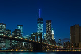 Fototapeta Most - Skyline New York mit Brooklyn Bridge und Freedom Tower