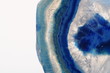 Macro of blue agate stone