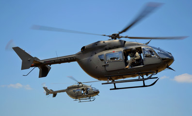 Wall Mural - Two UH-72 Lakota Helicopters