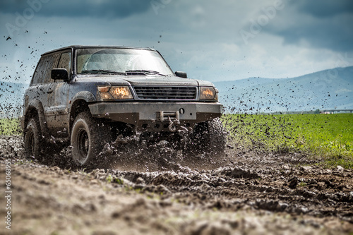 Naklejka - mata magnetyczna na lodówkę Off road